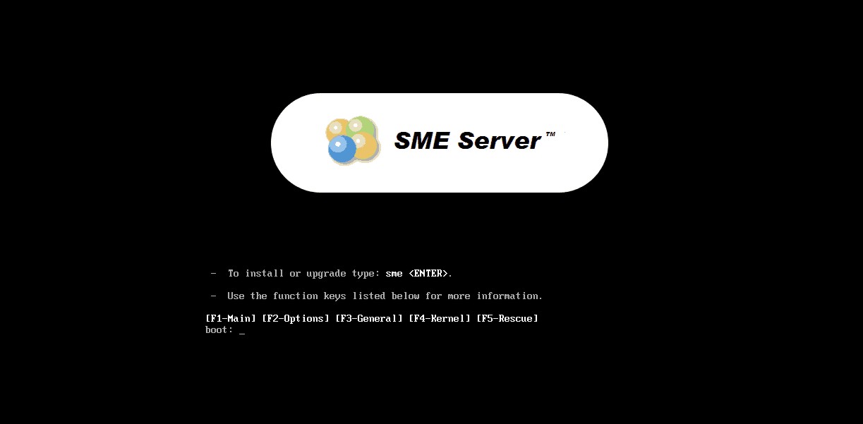 SME Server installation